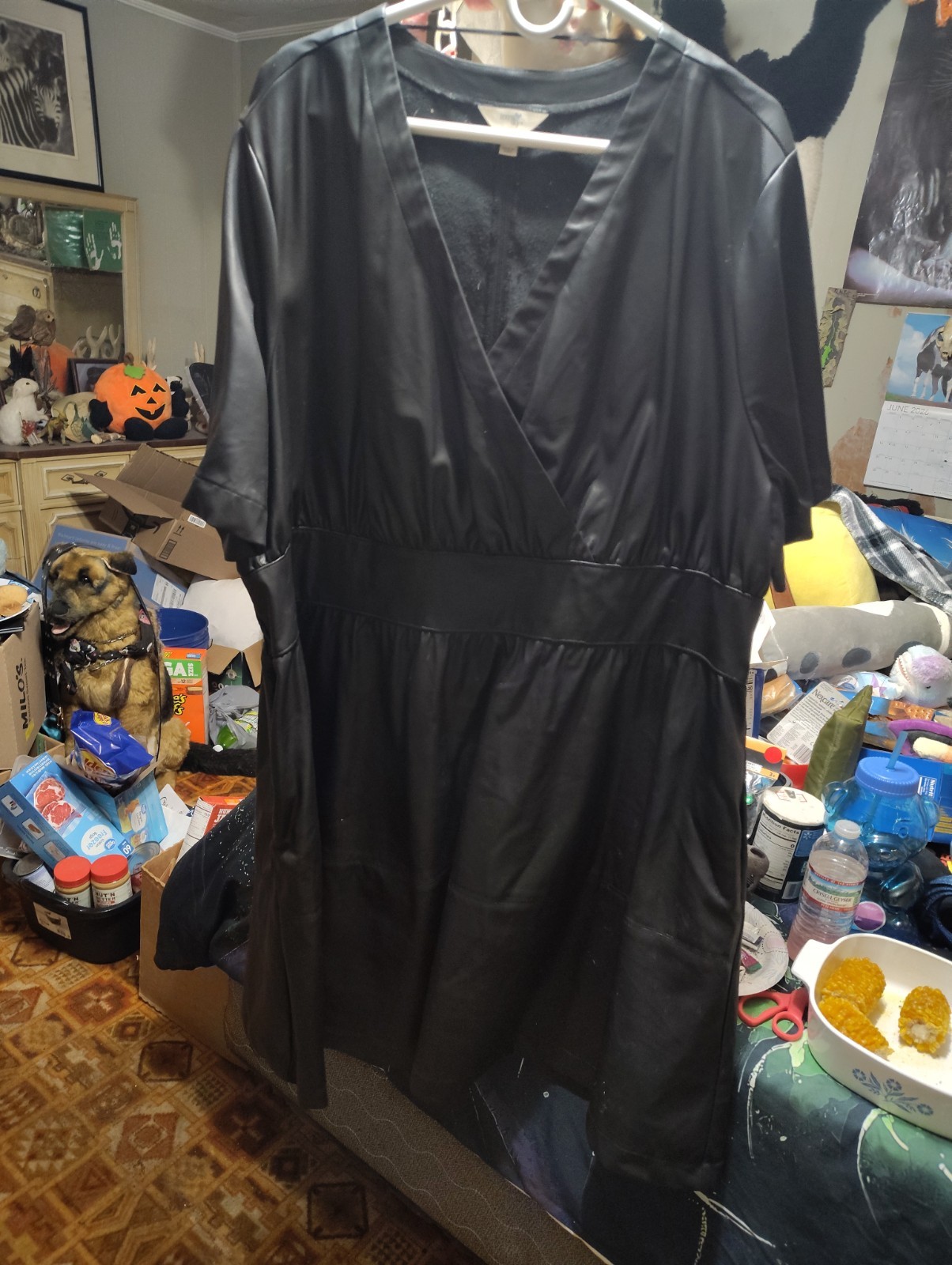 Fake Leather Dress