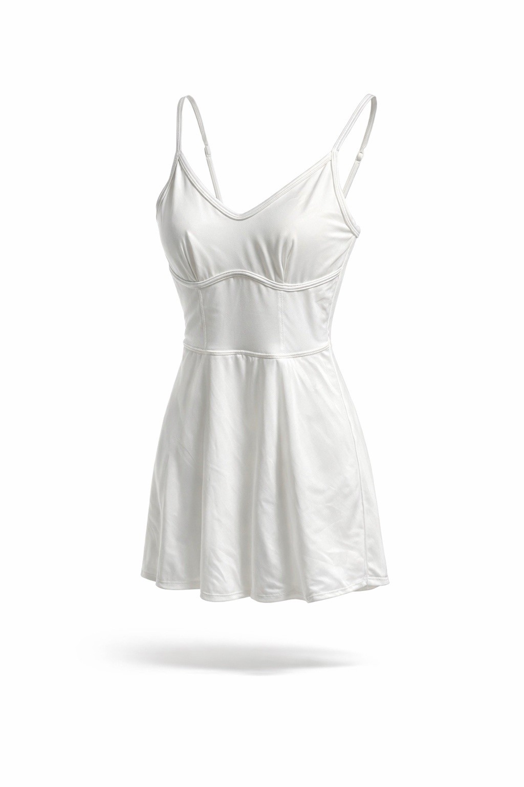 JoyLab White Activewear Dress Bodysuit – Size S