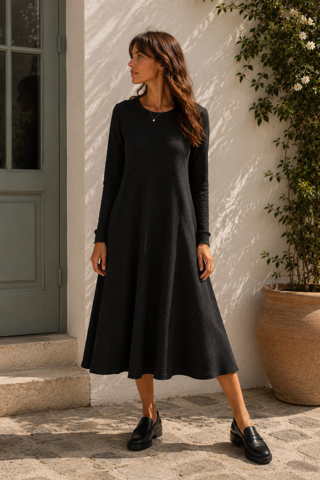 Verbena Graphite Stoned Dress – Yogini