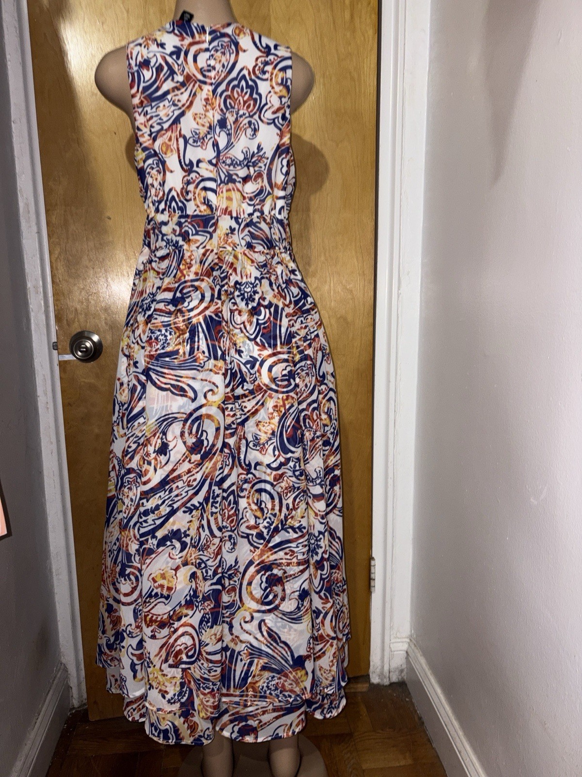 Jessica London Multicolor Sleeveless Maxi Dress (READ DESCRIPTION)