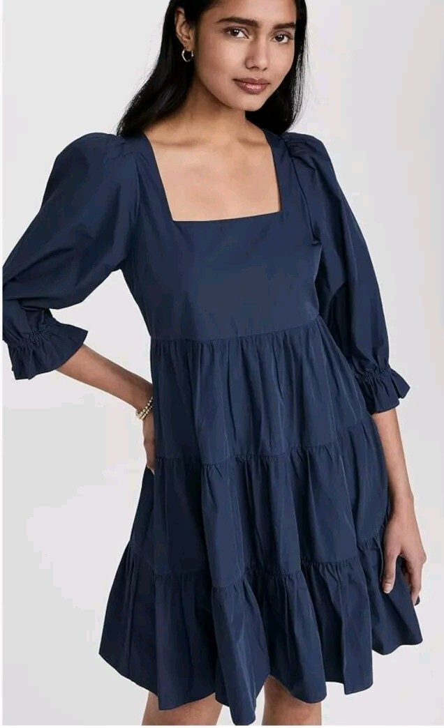 MADEWELL Women’s Twilight Poplin Lizzie Babydoll Dress SIZE 0 ($118) NEW #W7