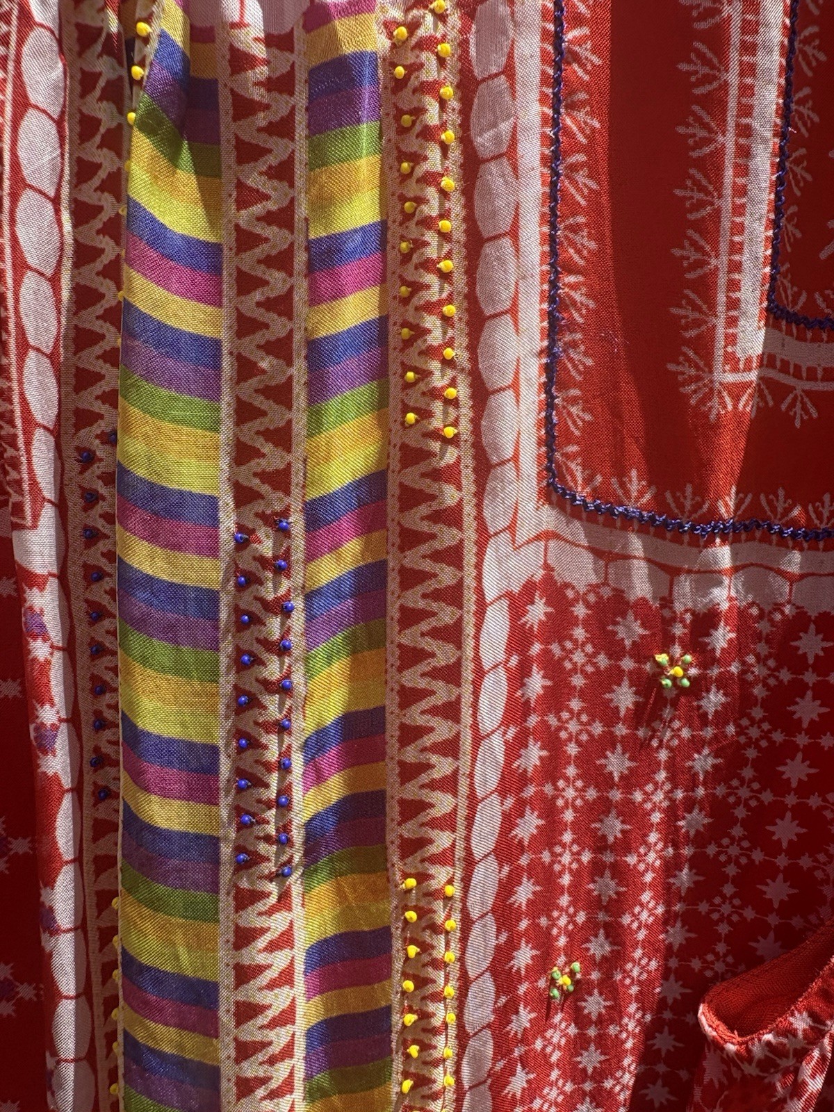 NWT $198.00 Anthropologie Patchworked Sol Maxi Dress By Tanvi Kedia size large