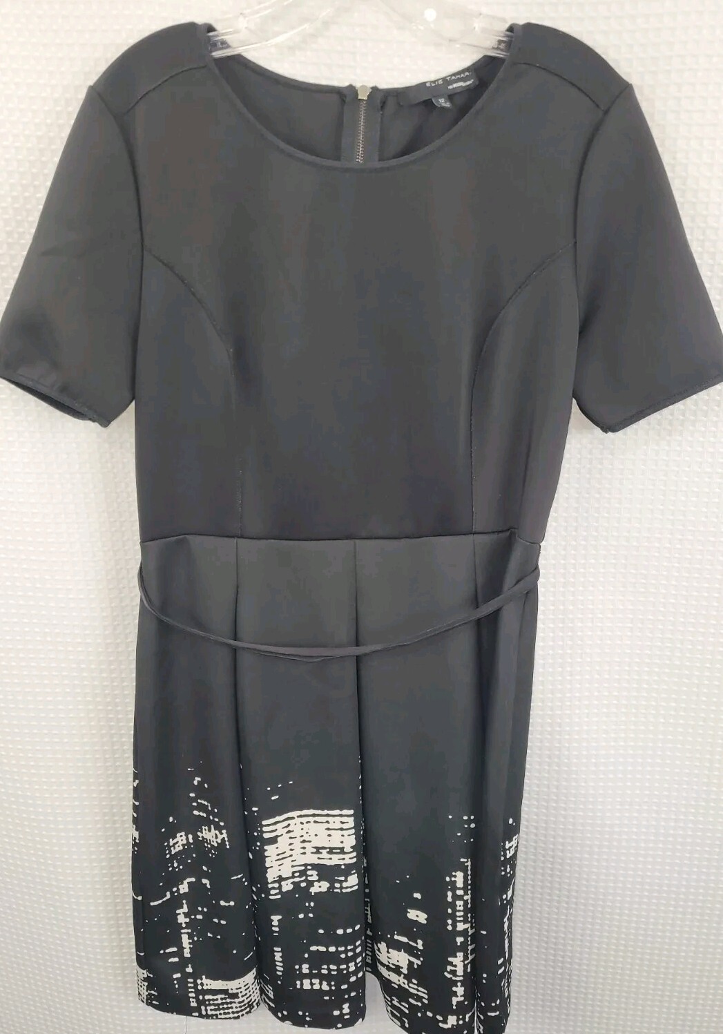 ELIE TAHARI For Design Nation Fit & Flare Dress NWOT Your Skyline Size 12