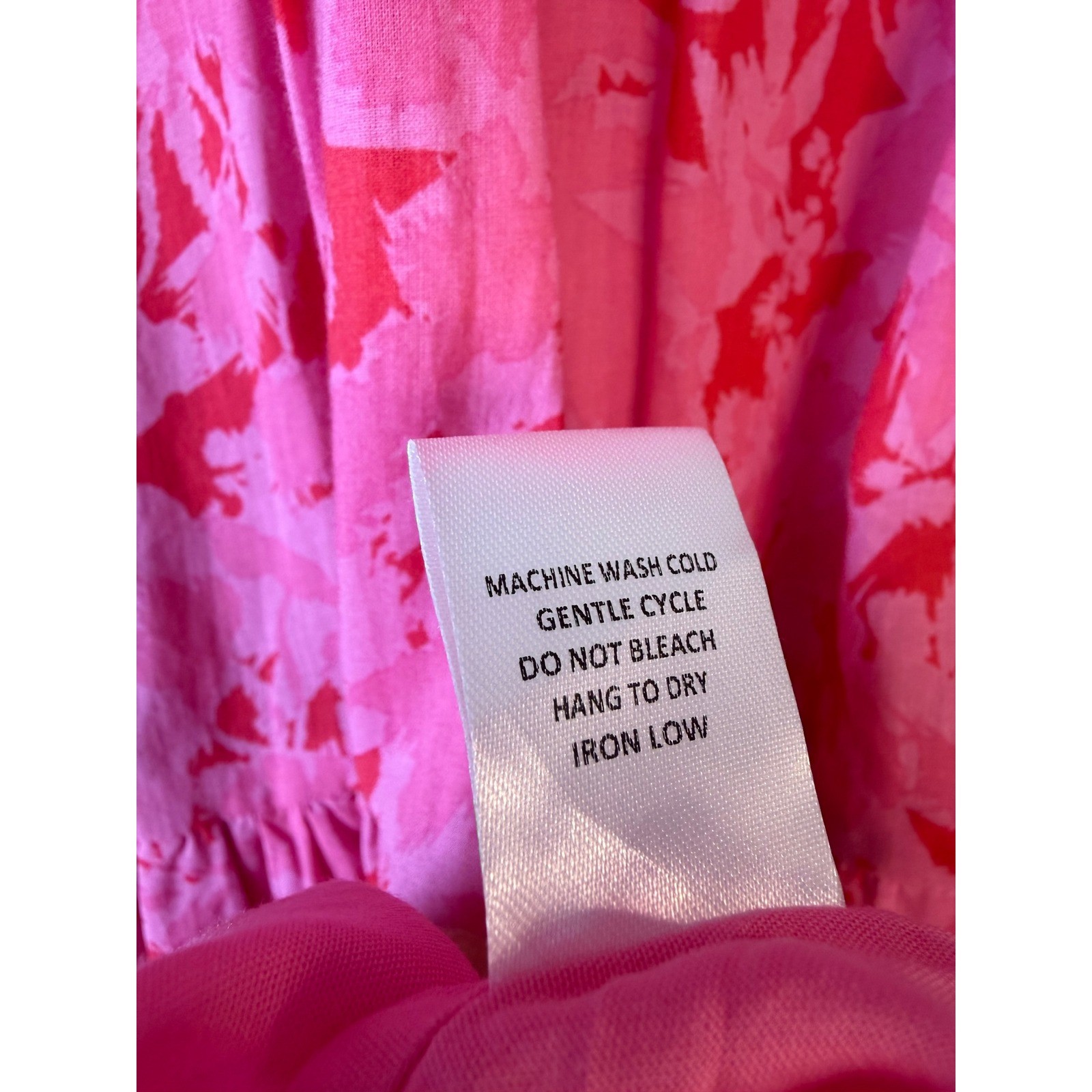 Karlie Pink Red Floral Tiered Flutter Sleeve Mini Dress K2104-144LDH-C Womens L