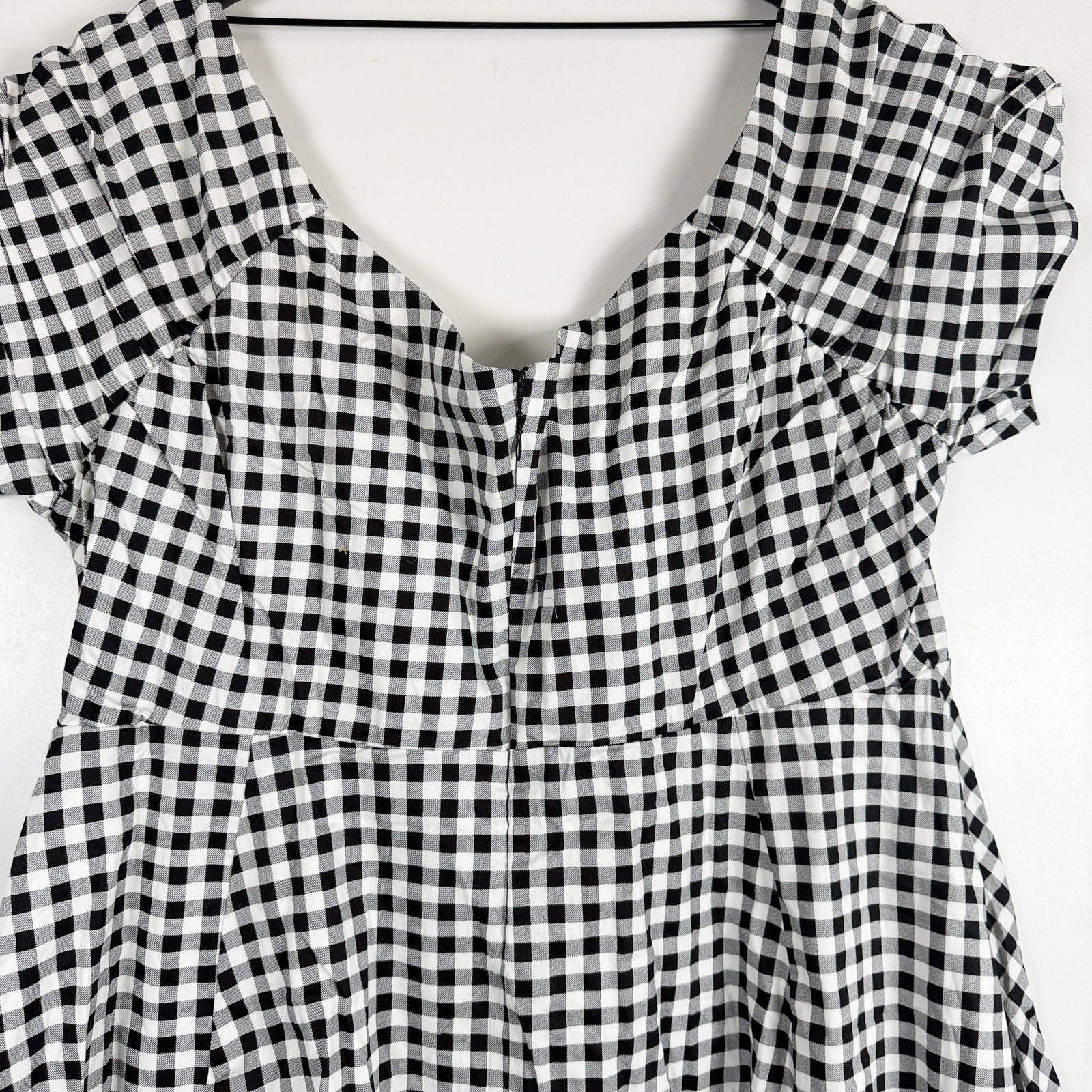New Torrid Retro Chic Gingham Swing Dress Black White $89 – 26 4 4X