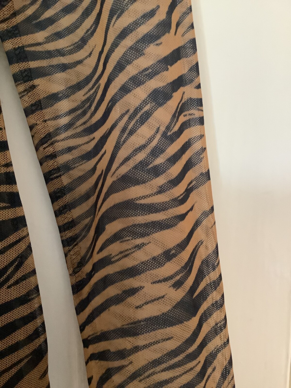 PRIMARK Animal Print Double Layer Netted Mini Dress stretchy Size Small UK 10-12