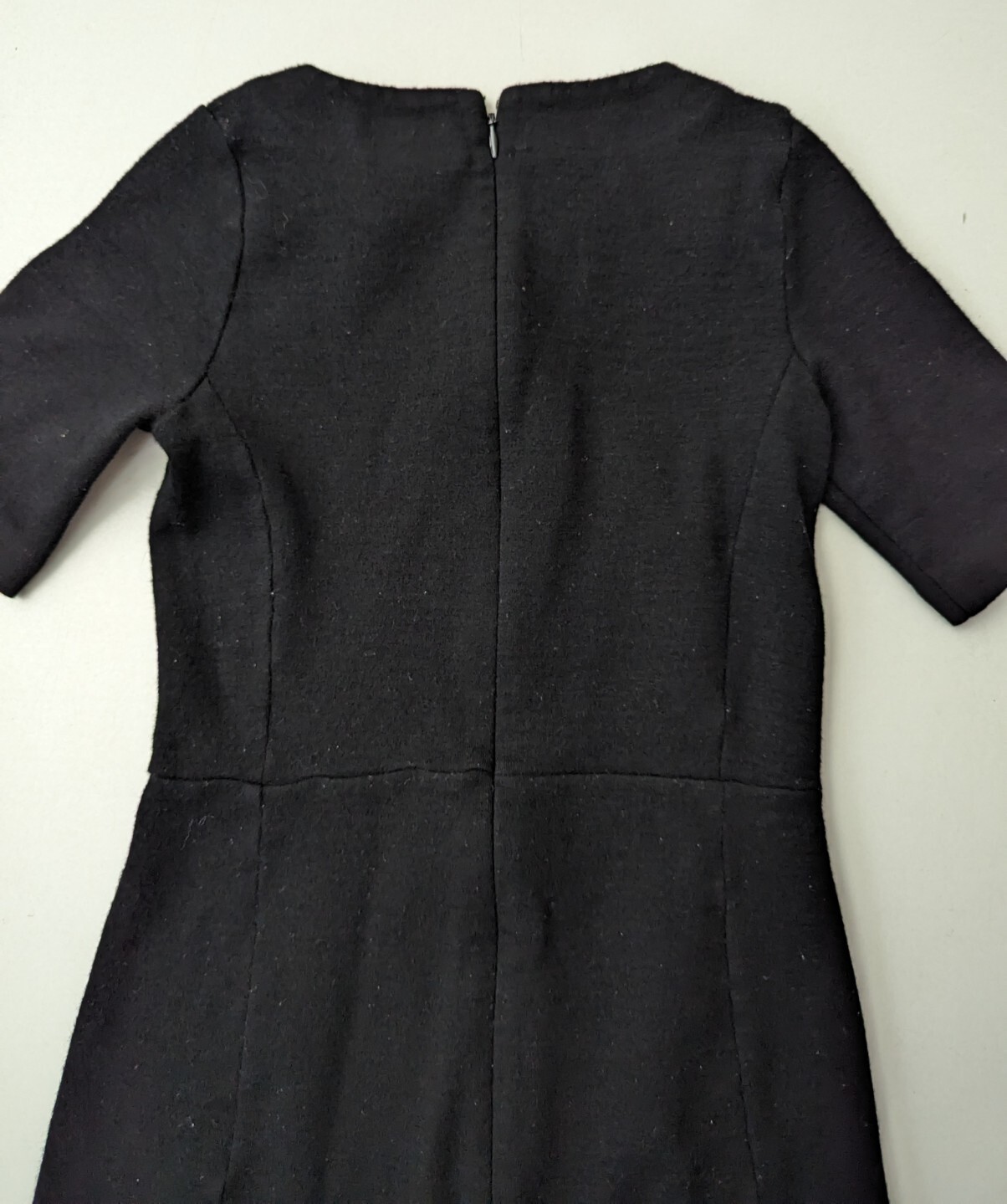 J Crew Wool Blend Dress Short Sleeve Crew Neck Sheath Black Size Women’s size 2