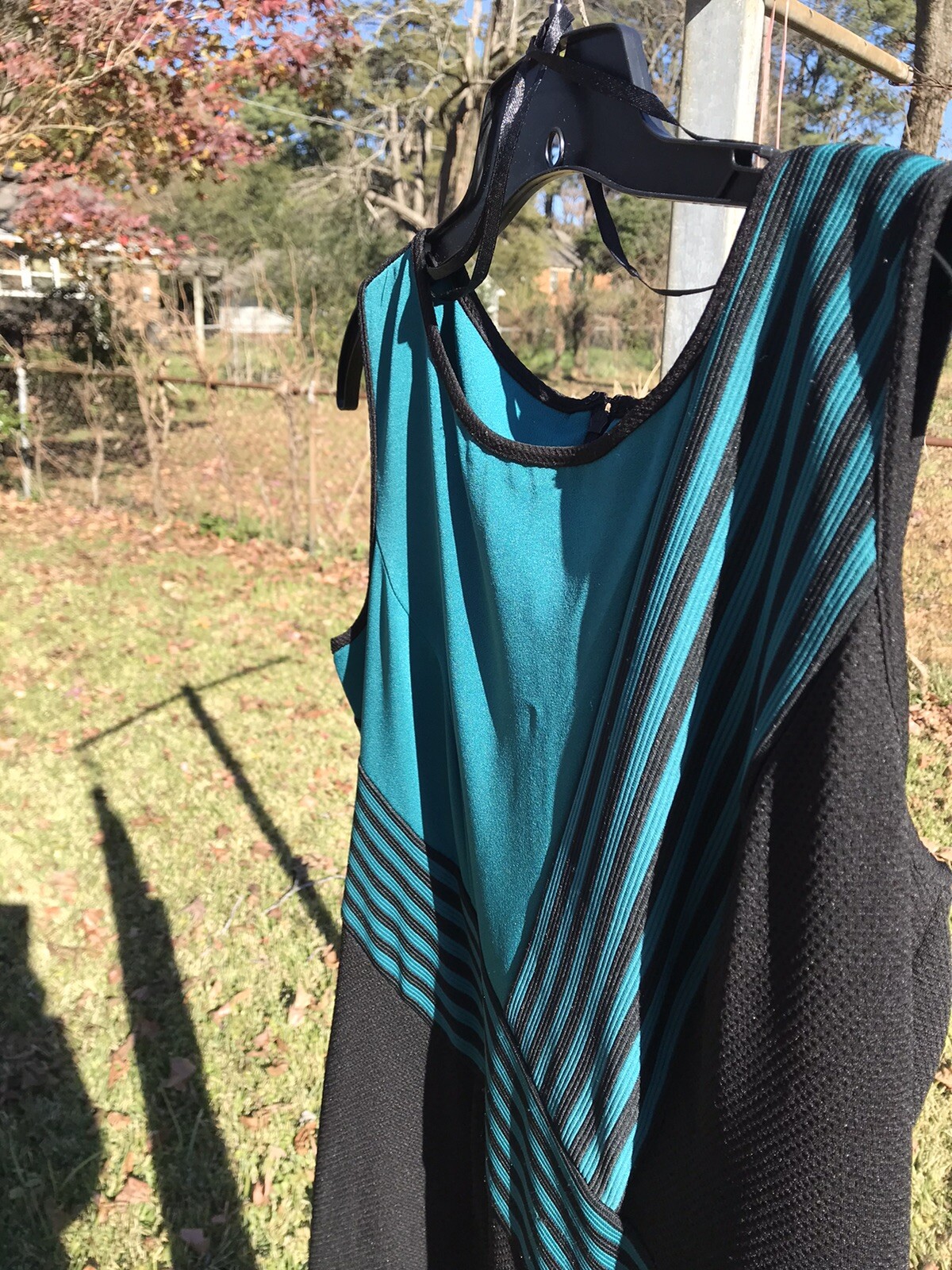 Maya Brooke. jacket dress, Sz 14, Turquoise And Black