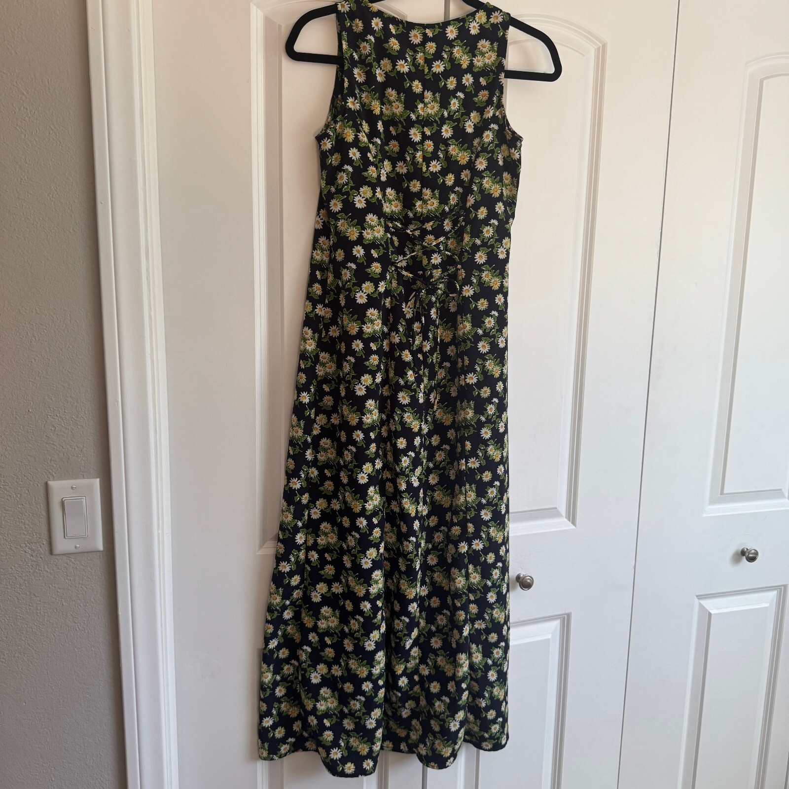 My Michelle Daisy Floral Print Sleeveless Summer Dress Black Size 7/8