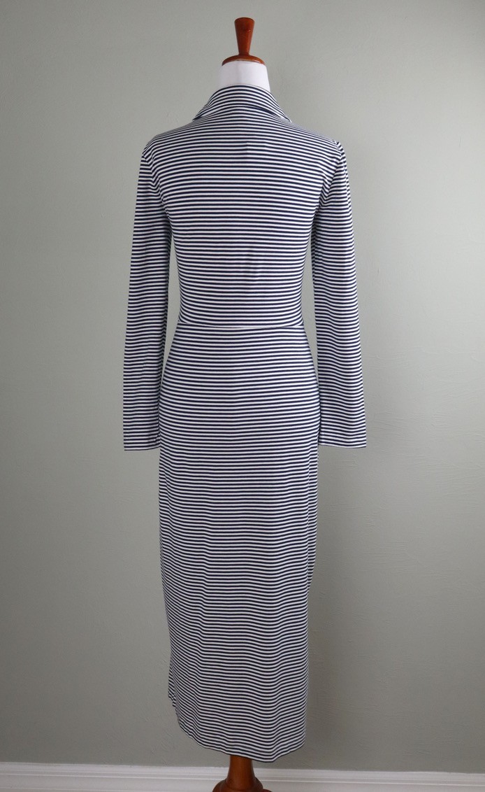 ANN TAYLOR LOFT NWT $89 Soft Stretch Asymmetric Midi Shirt Dress Size Small