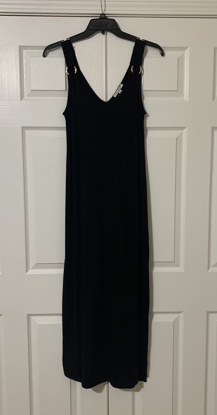 Green Envelope Los Angeles SZ S Black Super Soft Stretch Maxi Dress Swim Cruise