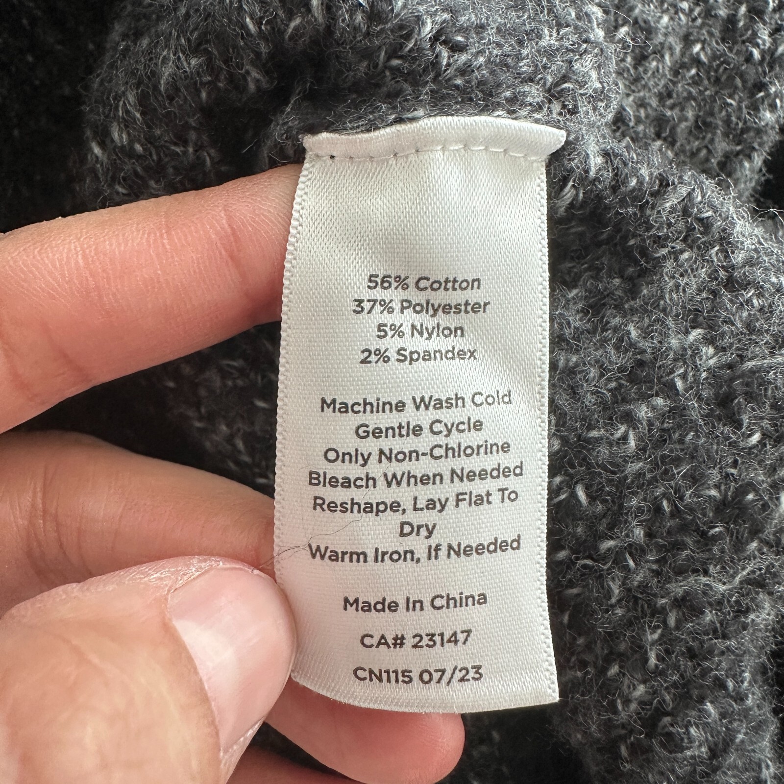 Haven Well Within Sweater Dress XS Gray Rib Kit Midi Hooded Lounge Minimalist