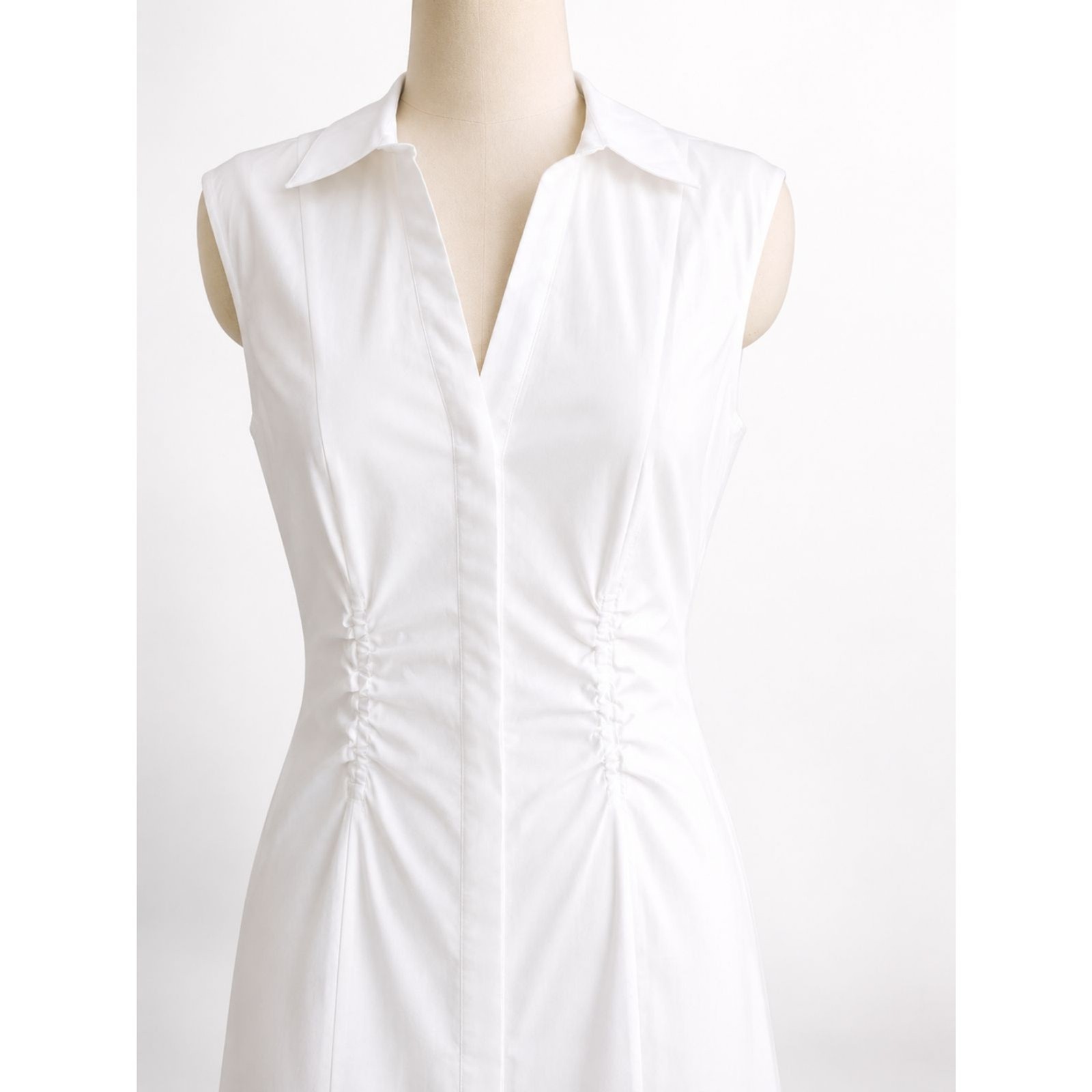 Derek Lam Nera Sleeveless Midi Dress White Size 2