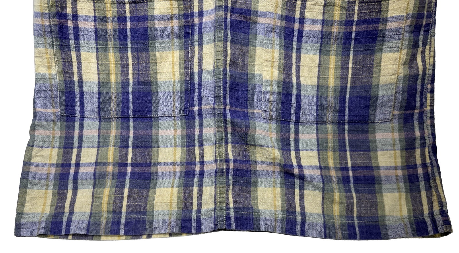 Casey & Max Plaid Cotton Sleeveless Dress Size M