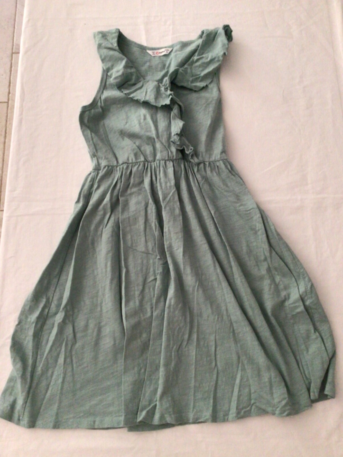 Pat Pat Women’s Green Dress Sleeveless Size S 100% Cotton