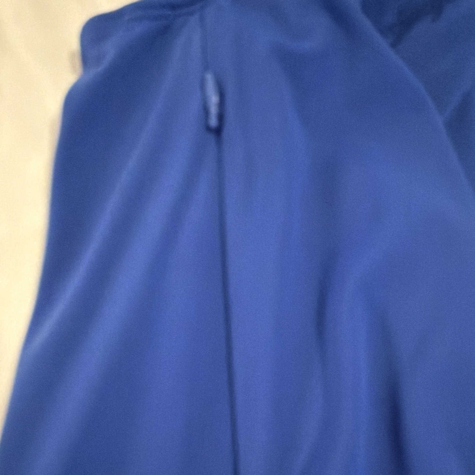 Halara Blue zip-pocket, twist back midi with built-in bra & front slit