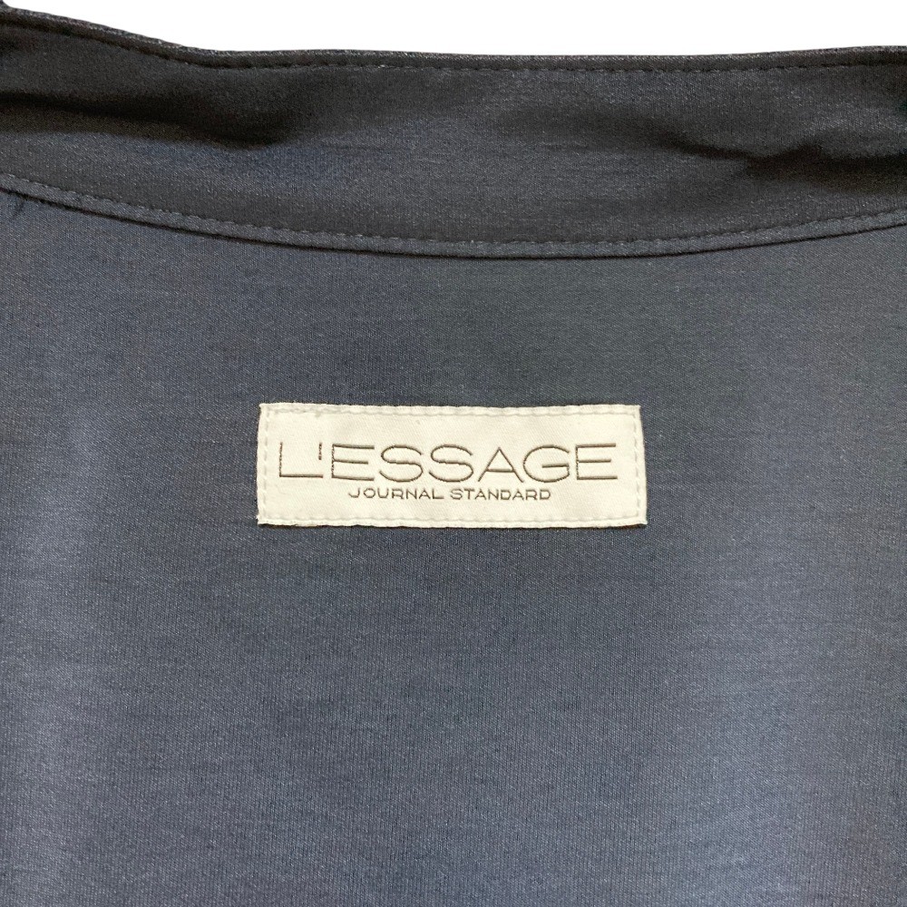 24SS JOURNAL STANDARD L’ESSAGE Decin Maxi Tiered Dress, Size F, Navy Women USED