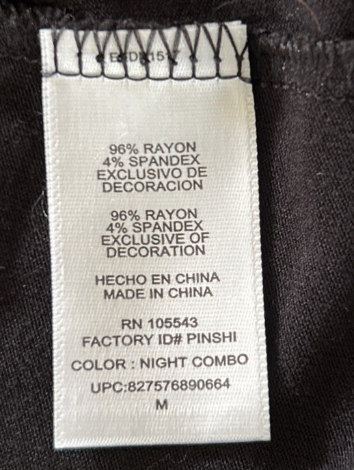 Elie Tahari Design Nation NYC Fit & Flare City Skyline Black & White Top Women M