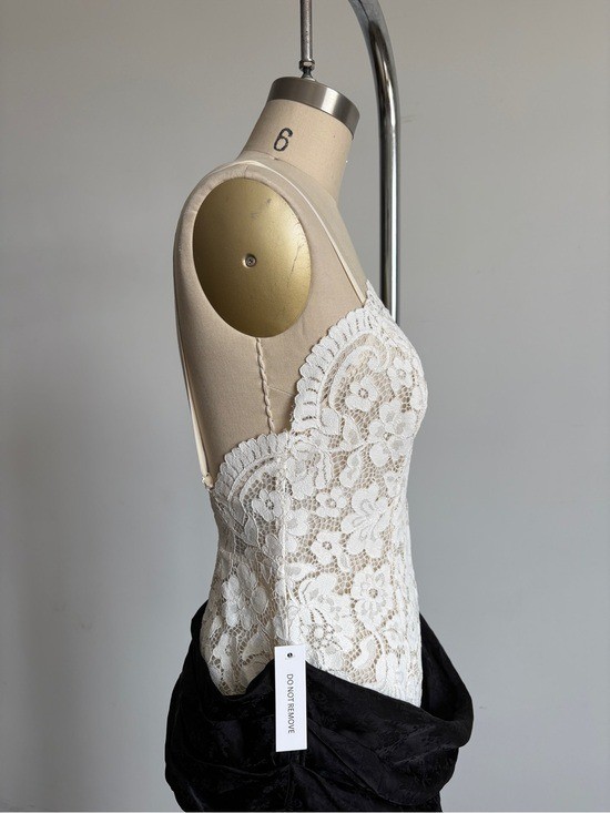 $589 NWT For Love And Lemons “Karissa” Maxi Gown in Cream Sz 8