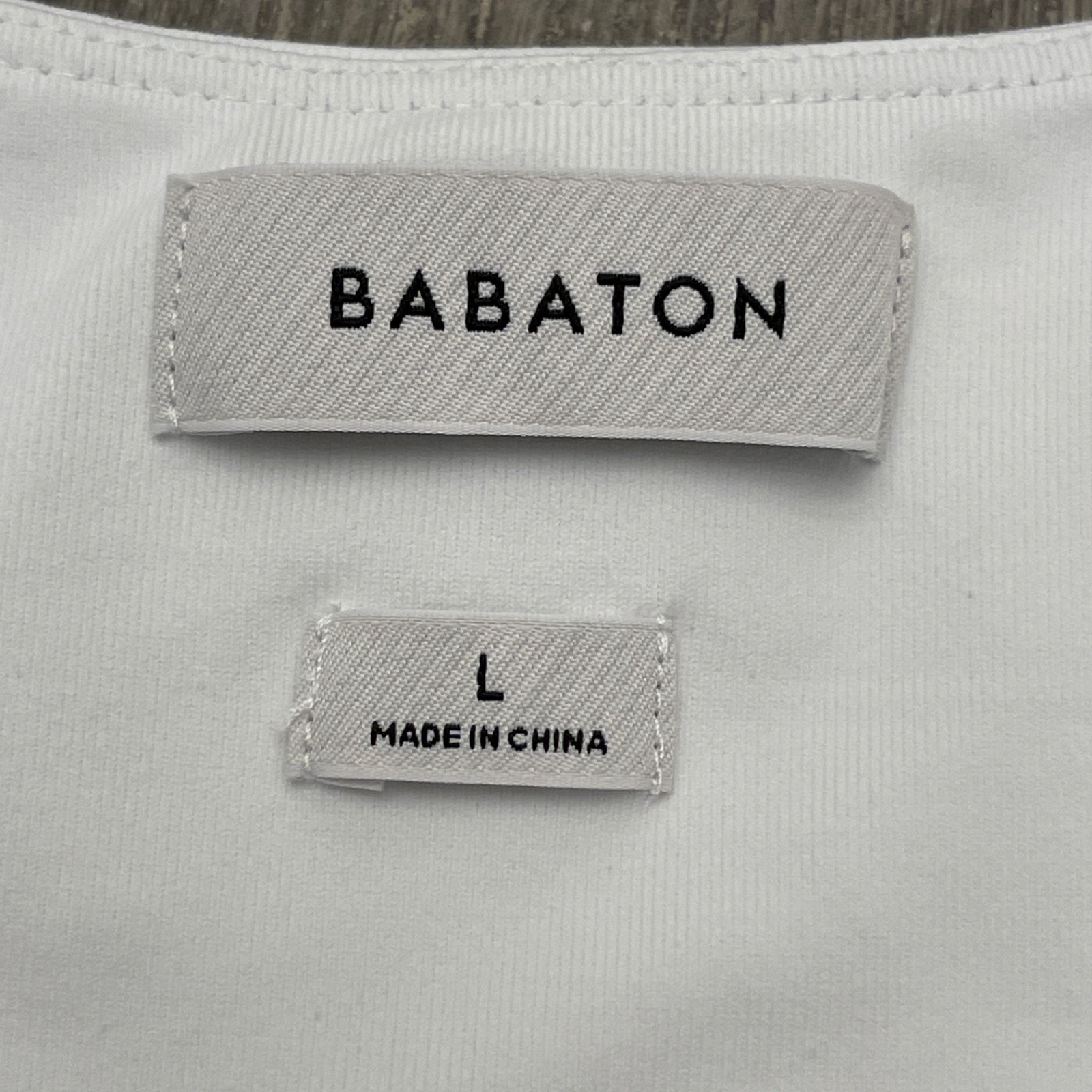 Babaton Aritzia Wordly Poplin Midi Dress Women’s Size L White Drop Waist Lined