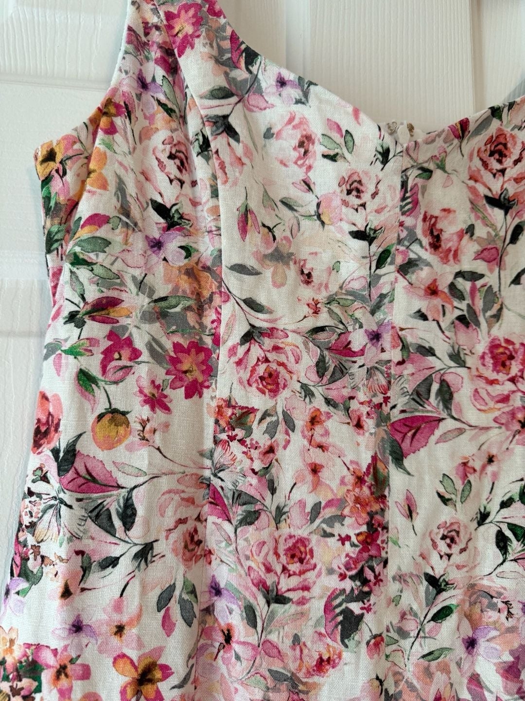 Generation Love Eugenia Floral Sleeveless Linen Blend Midi Dress