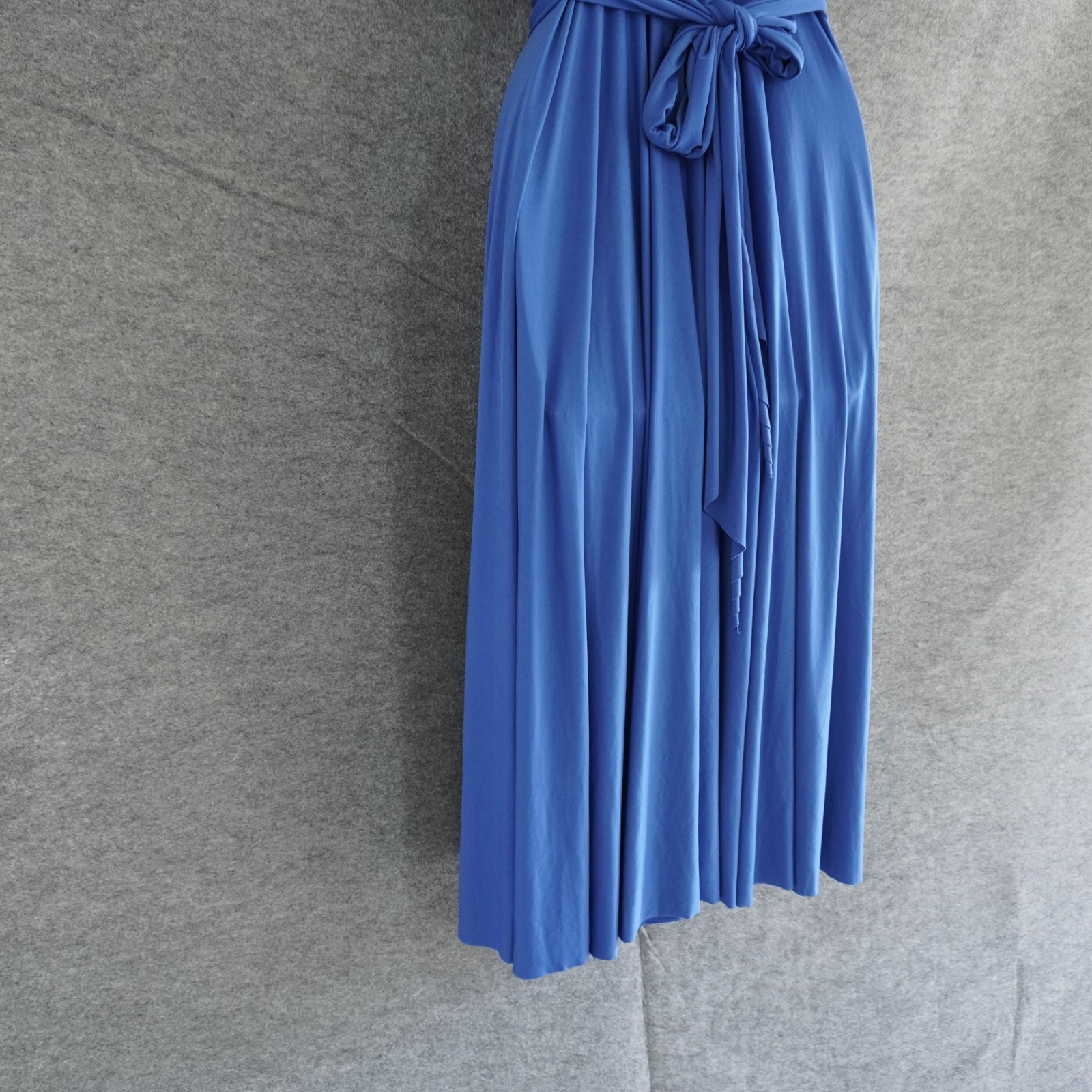 Georgiou Studio Vintage Y2K Infinity Dress Multiway Convertible Blue High Low SM