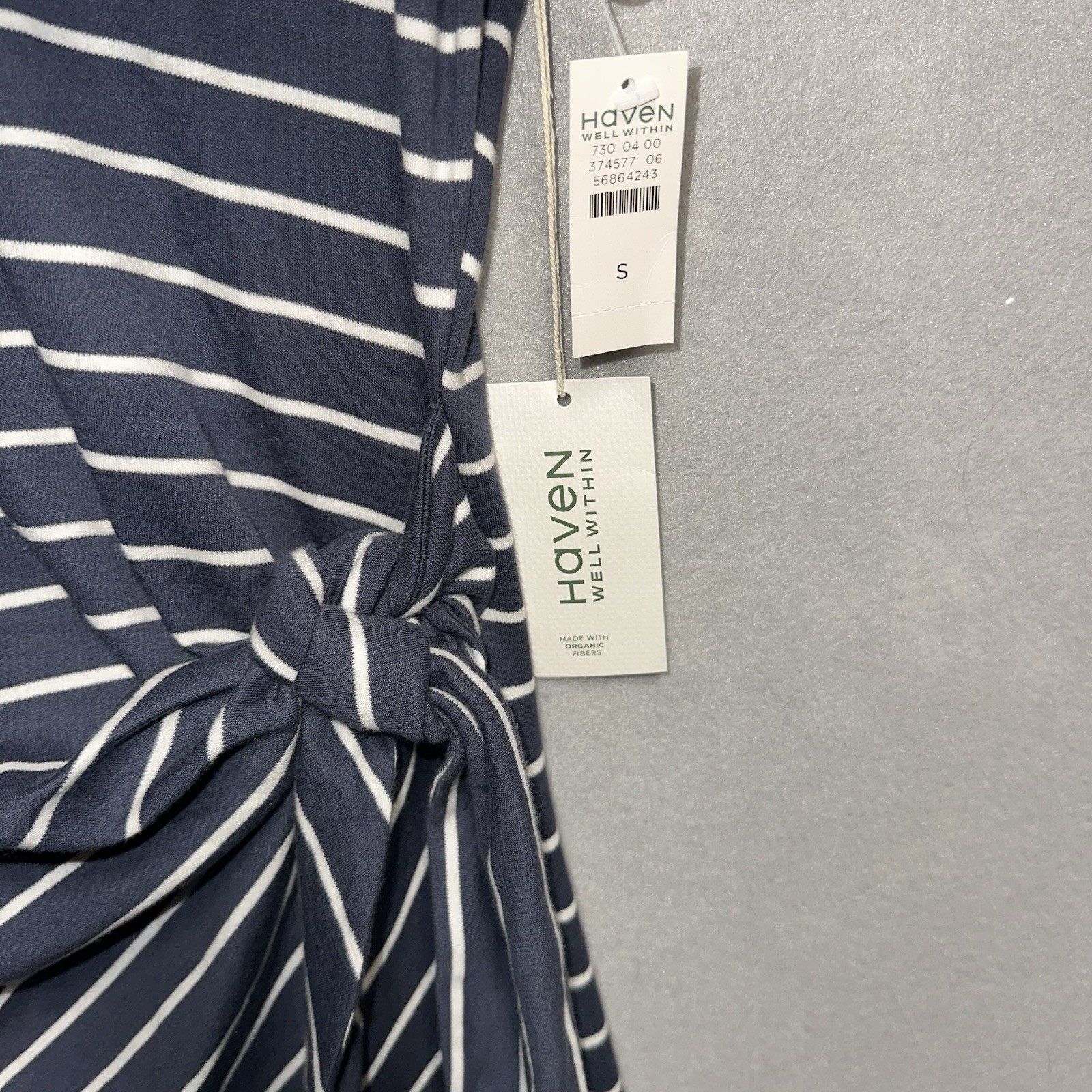Haven Well Within Organic Cotton Interlock Knot Waist Dress Size Small NWT $118