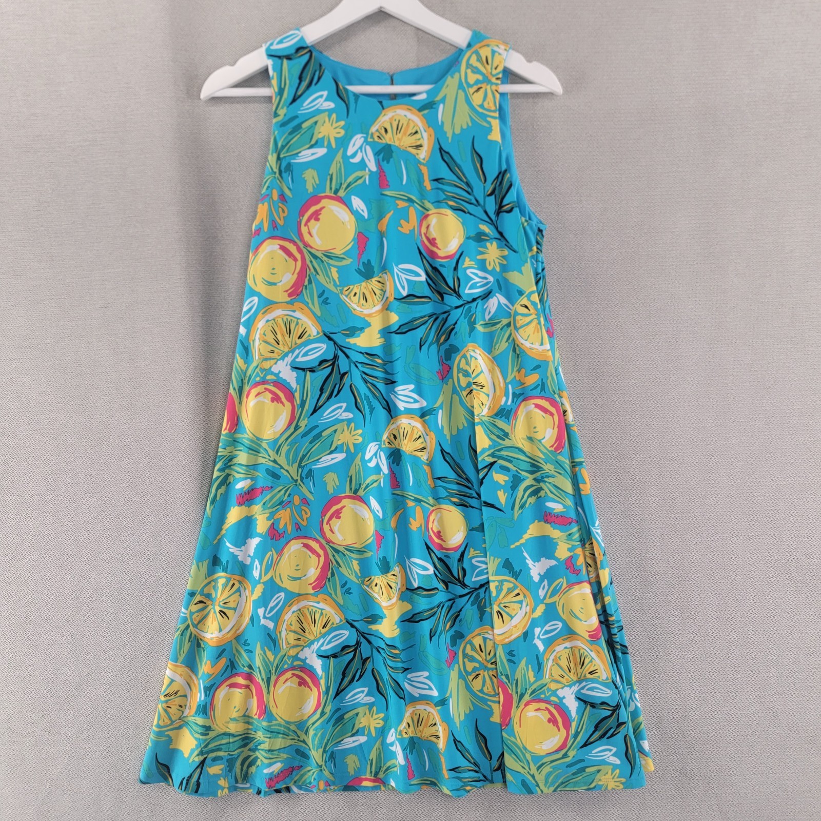 Cappagallo Womens Dress Lemon Print Performance Athletic Jersey Size Small