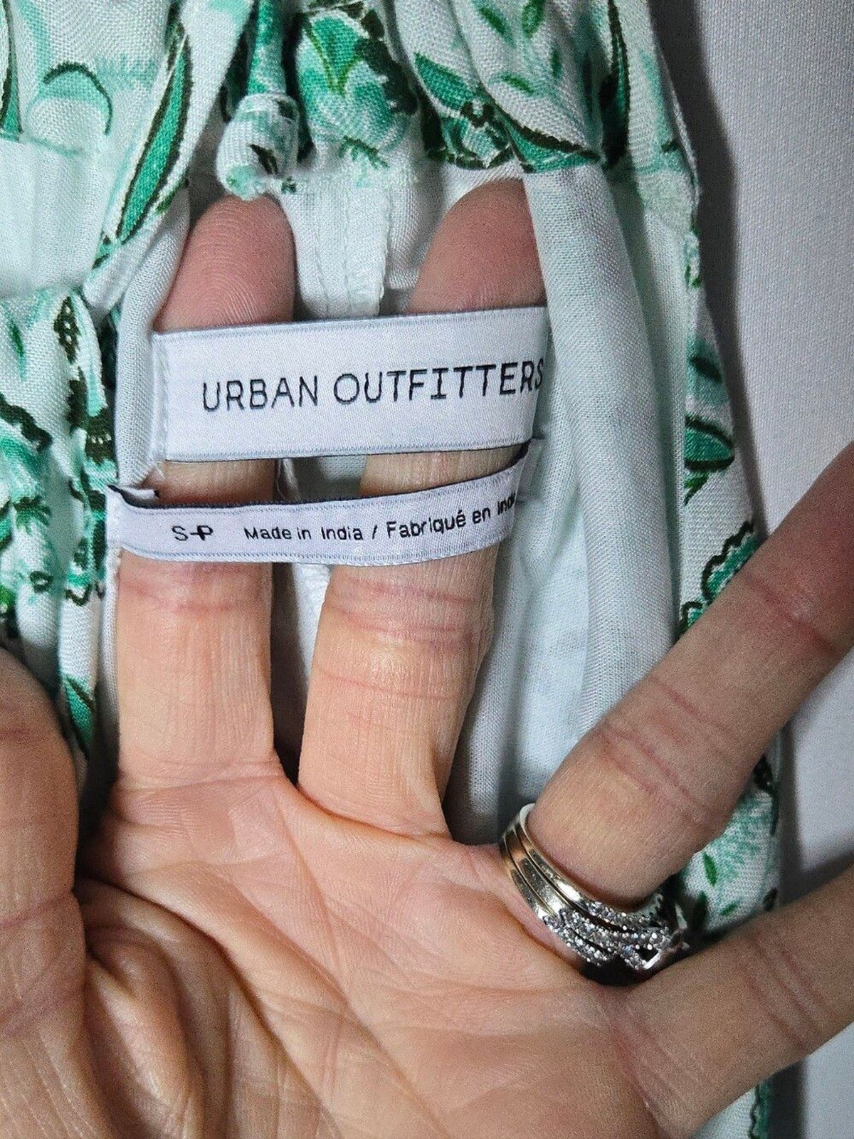 NWT Urban Outfitters Blaze Mint Sleeveless Green Floral Maxi Dress Women’s S