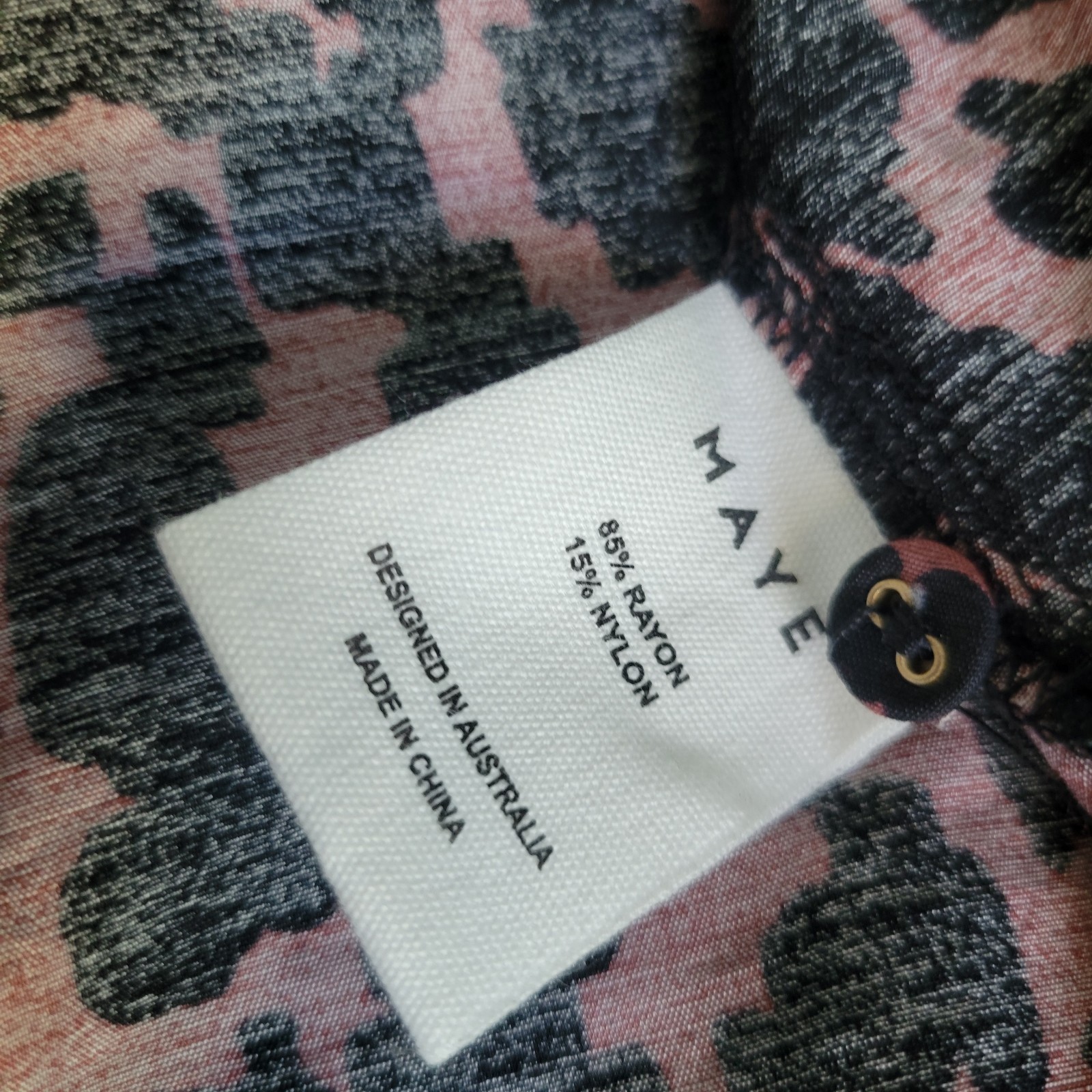 Maye Amelie Leopard Print Midi Shirt Dress XS Effortless Chic Streetwear Casual