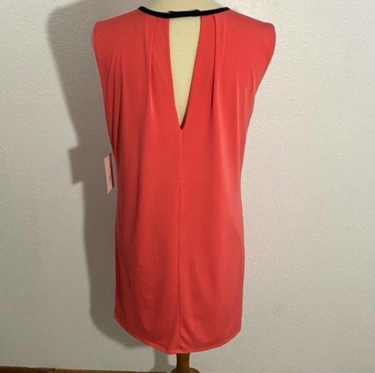 NWOT KUT from the Kloth Sleeveless Shift Dress Women’s Size 2 Coral Peach