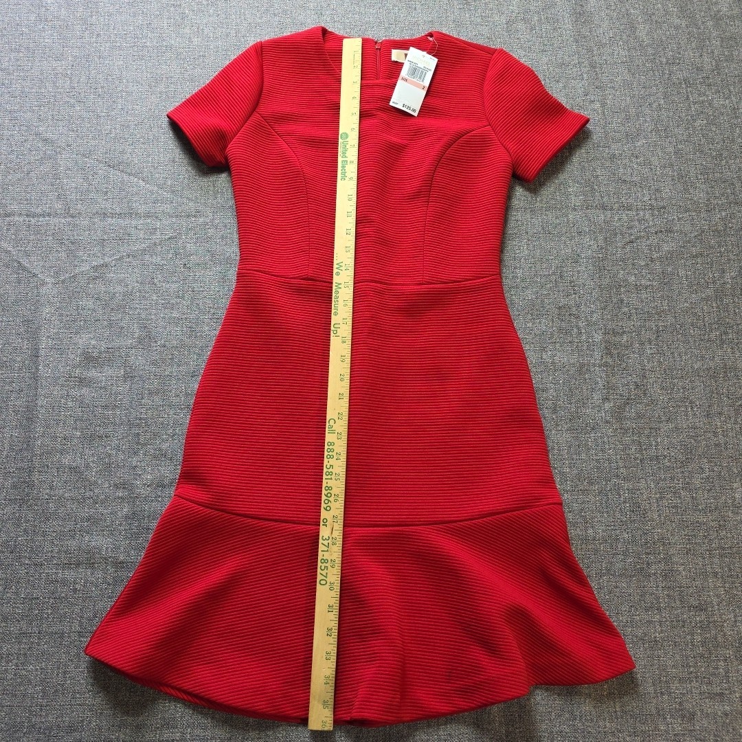 Michael Kors Dress Red Blaze Womens Size 2 NWT (Small Mark)