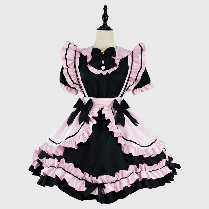 Women Plus Size Japanese Luxury Maid Dress Cat Waiter Cosplay Lolita Party
