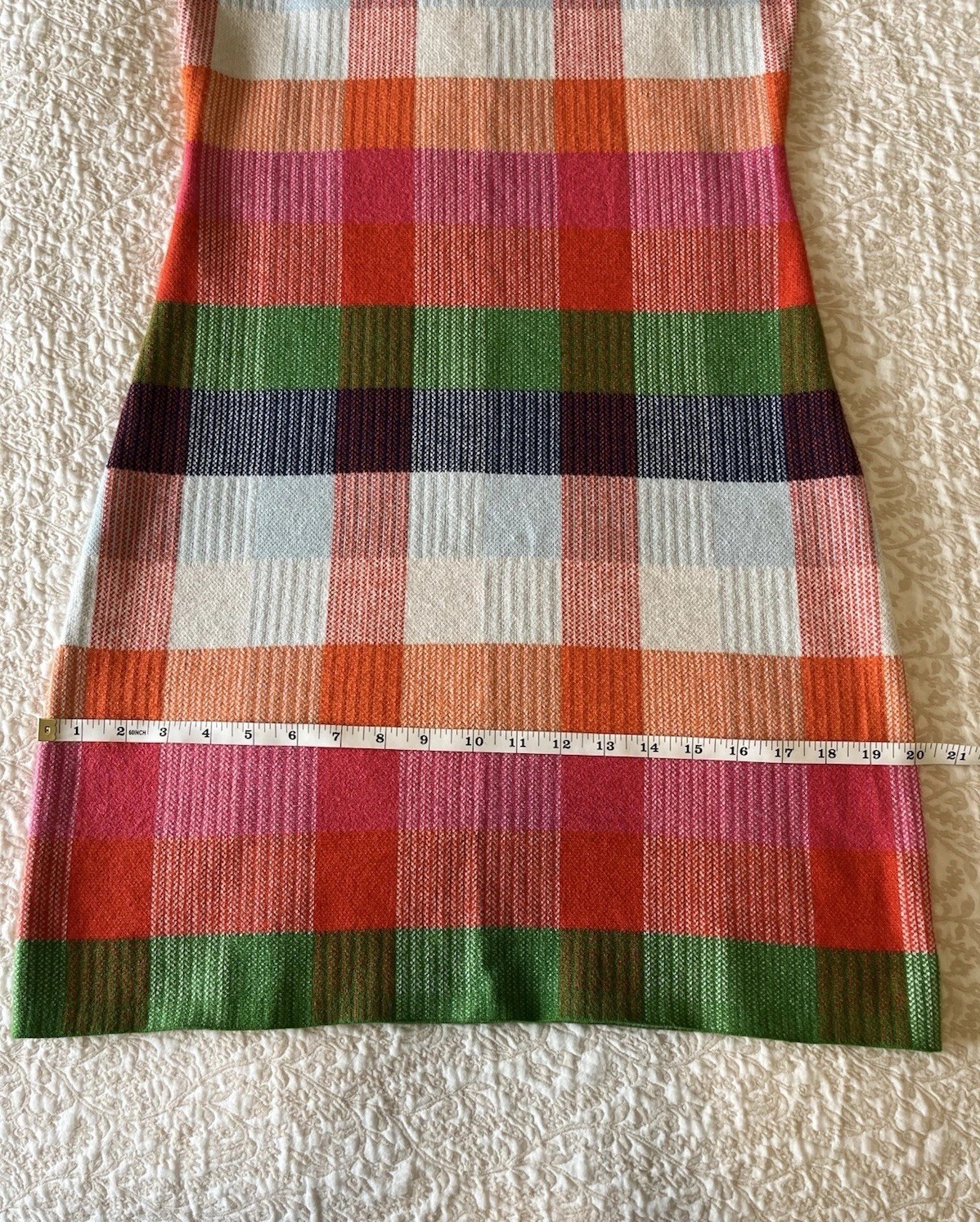 Plaid Mini Sweater Dress Red/Pink/Green/Blue M – kate spade new york x Target