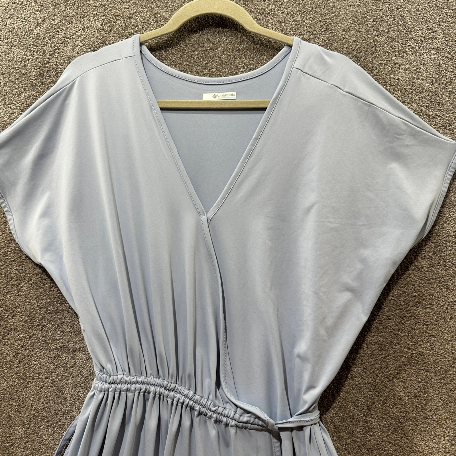 Columbia Omni-Freeze Chill River Wrap Dress XXL Blue UPF 50 Moisture Wicking