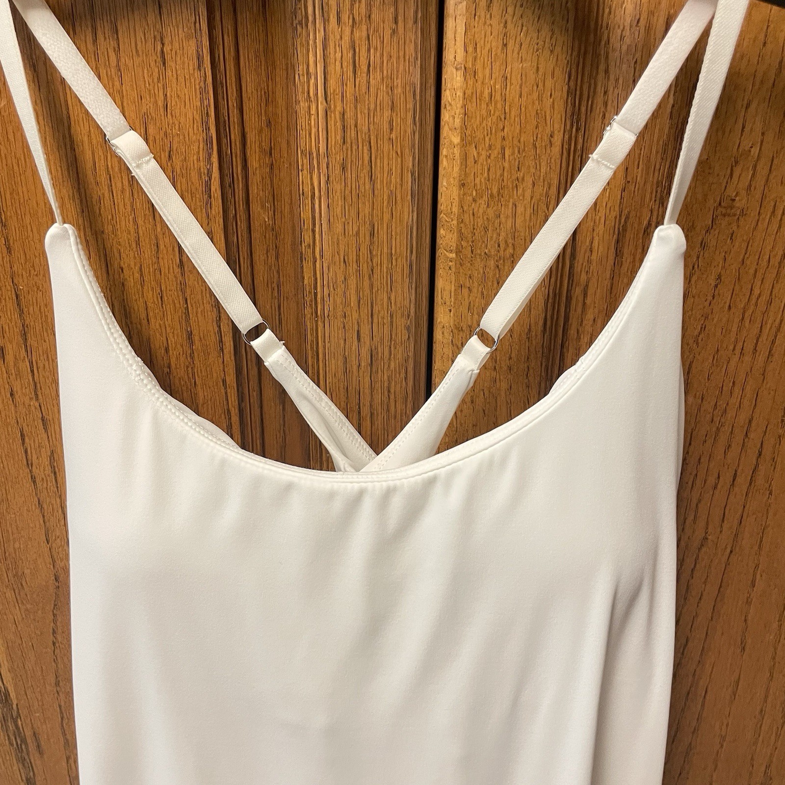 IUGA Tennis Dress Workout/Exercise Built-in Bras & Shorts w/Pockets White Sz M