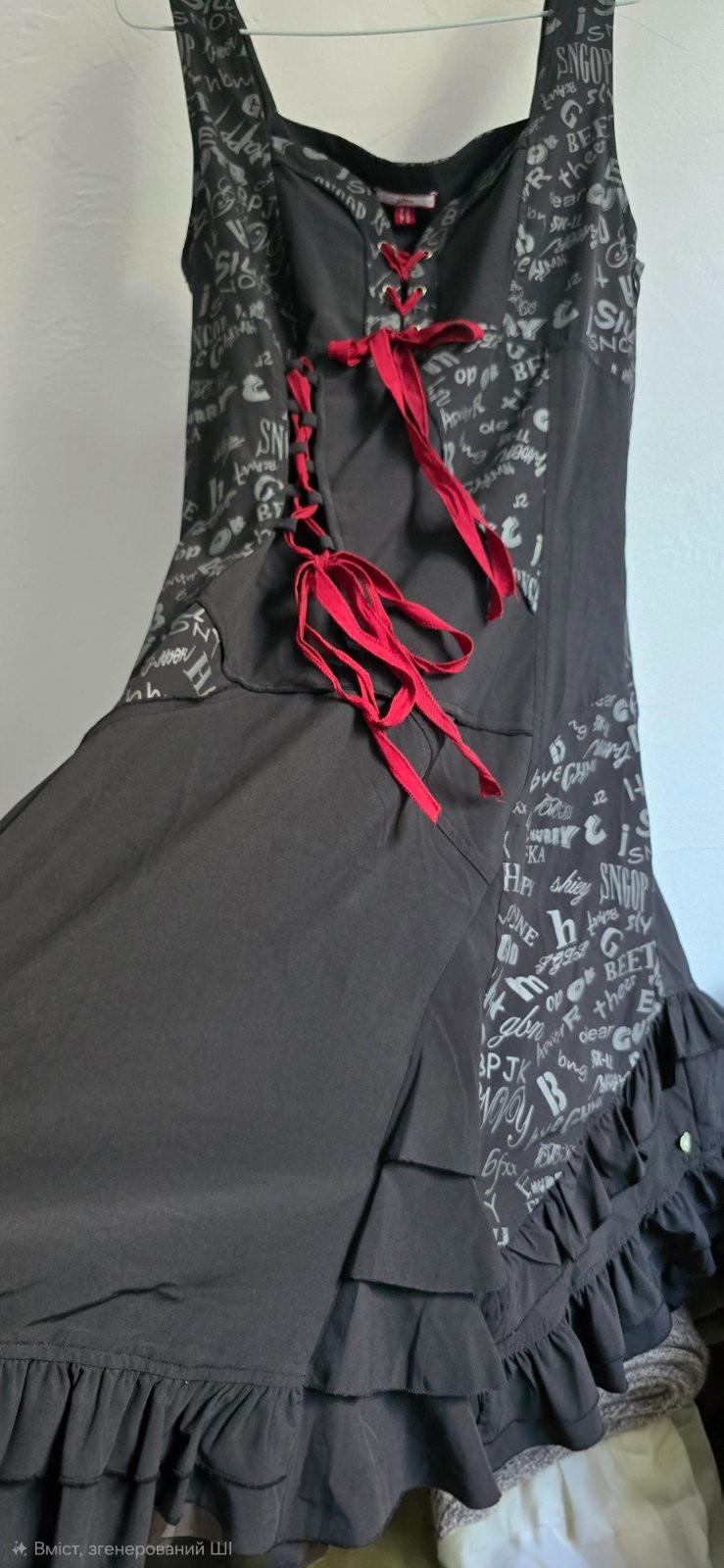 Joe Browns Black Gothic Steampunk Corset Maxi Dress Lagenlook Size UK-16 US-12