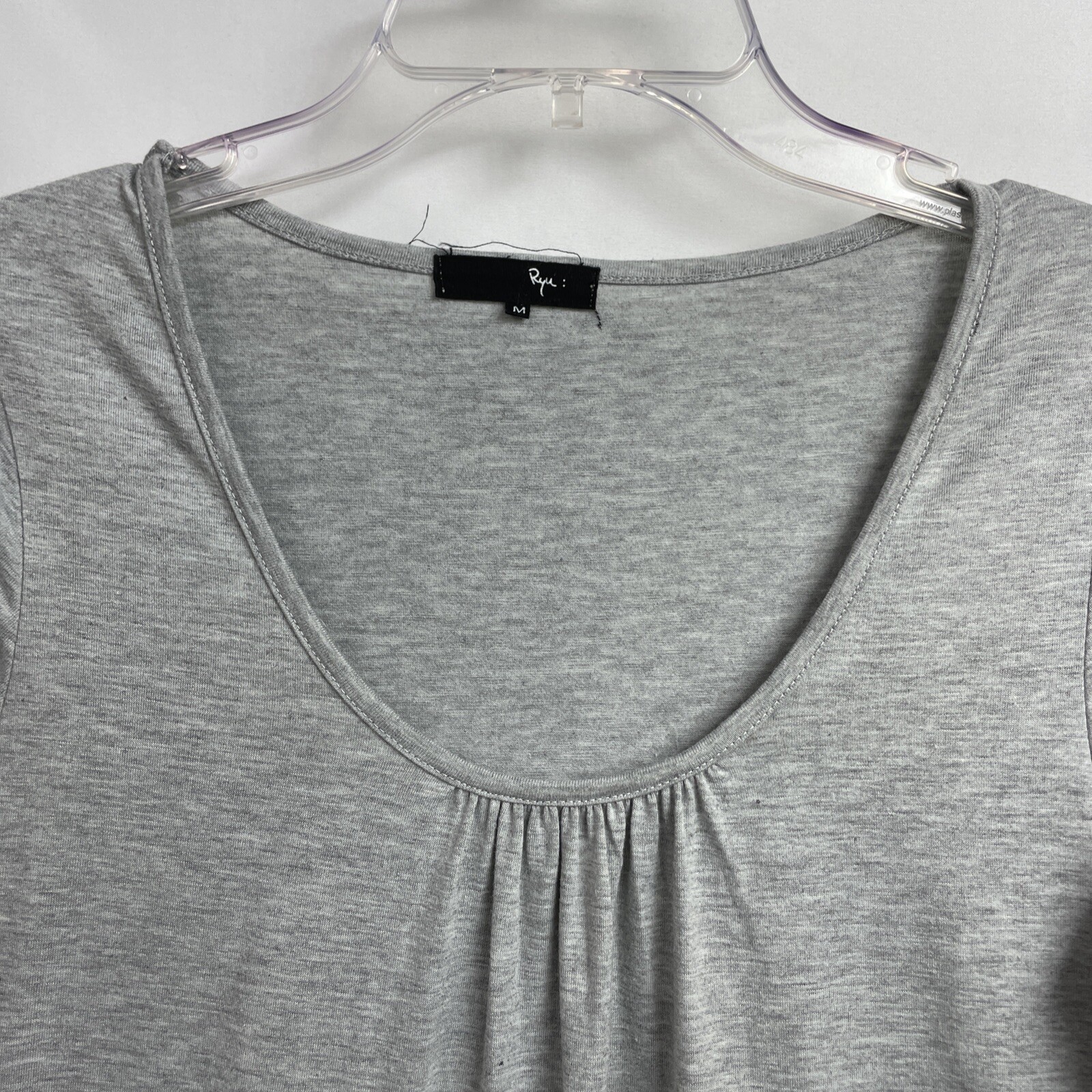 Ryu Shift Dress Women’s Size Medium Lace Tulle Layered Gray Boho