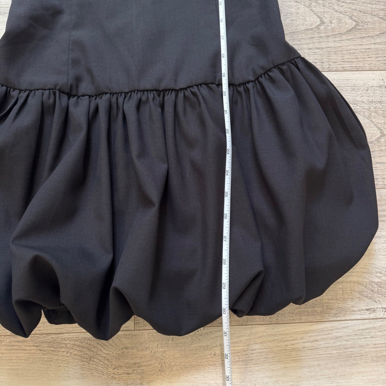 Altar’d State Black Bubble Hem Cut Out Mini Dress Size Small Little Black Dress