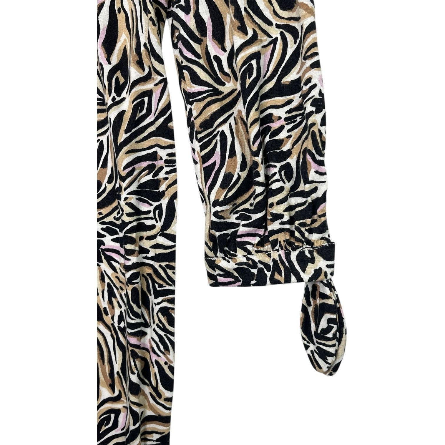 Lilly Pulitzer Dress Womens Extra Small Black Tropical Animal Print Boho Casual