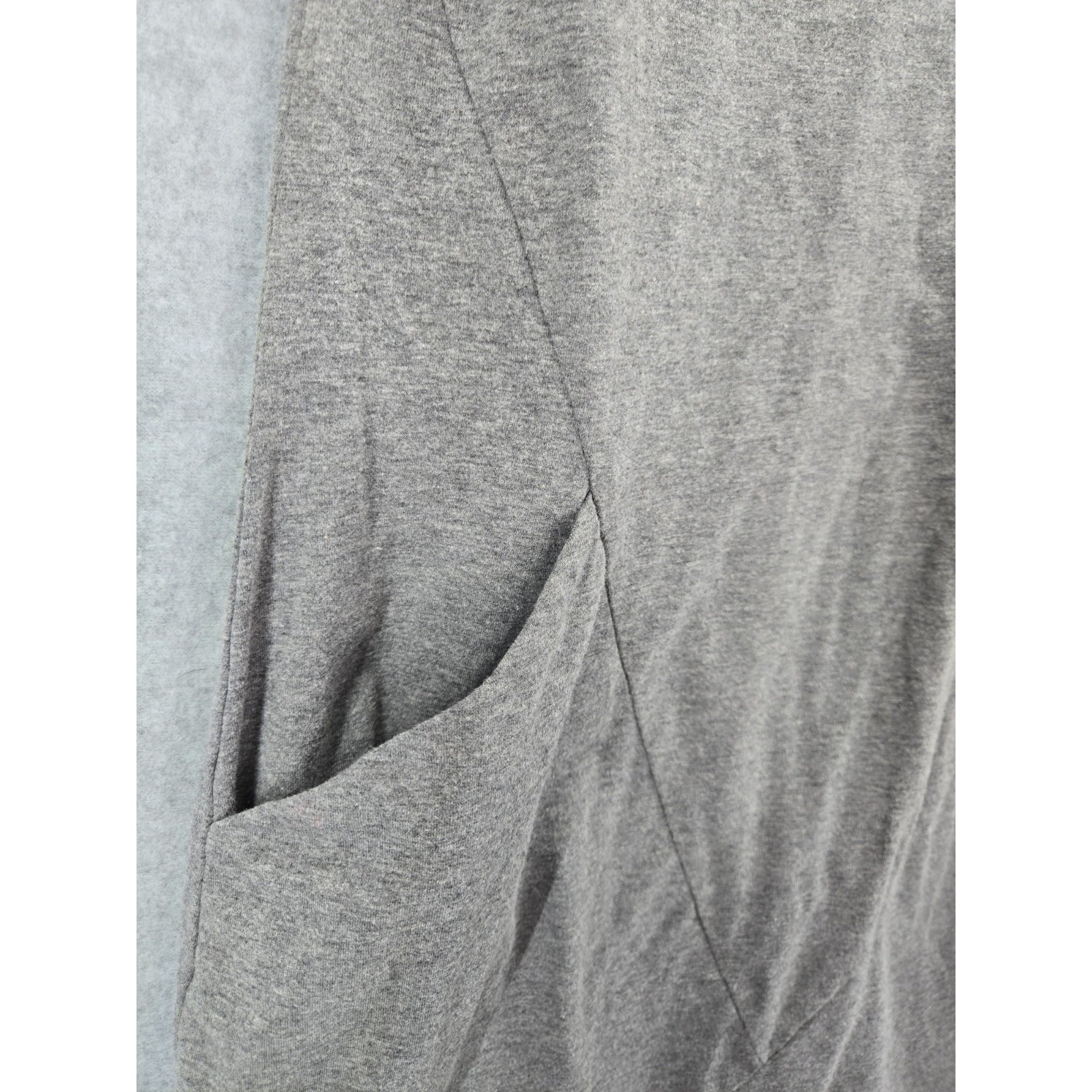 Betabrand 3/4 Sleeve Gray Convertible Pockets Tunic Dress Sz Large L