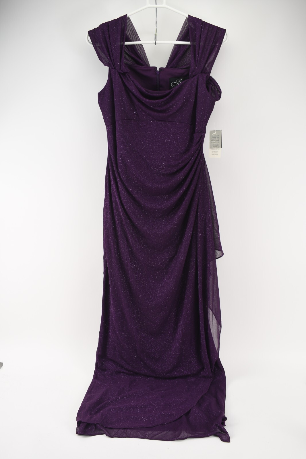 NWT Alex Evenings Womens Purple Plum Dress Size 8