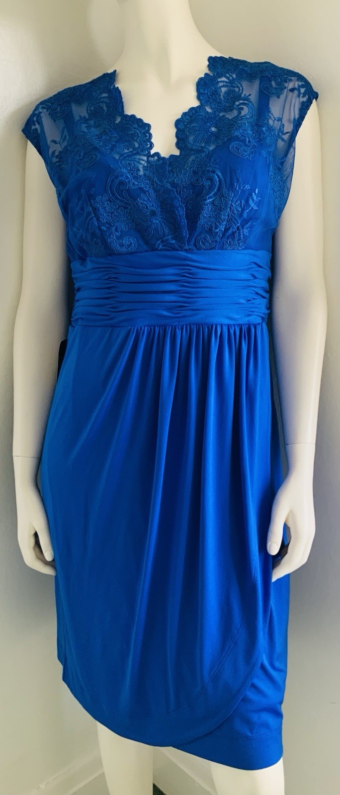 ALEXON Brand New With Tags China Blue Occasion Dress Size 14 Fast And Free P&P