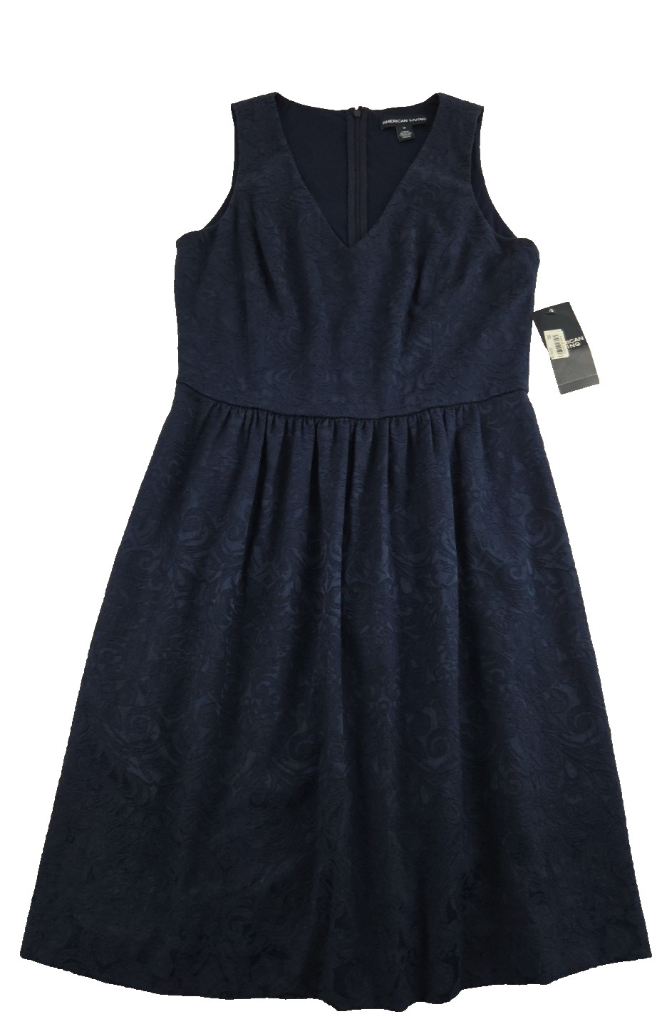 American Living Dress Blue Paisley Knee Length size 10