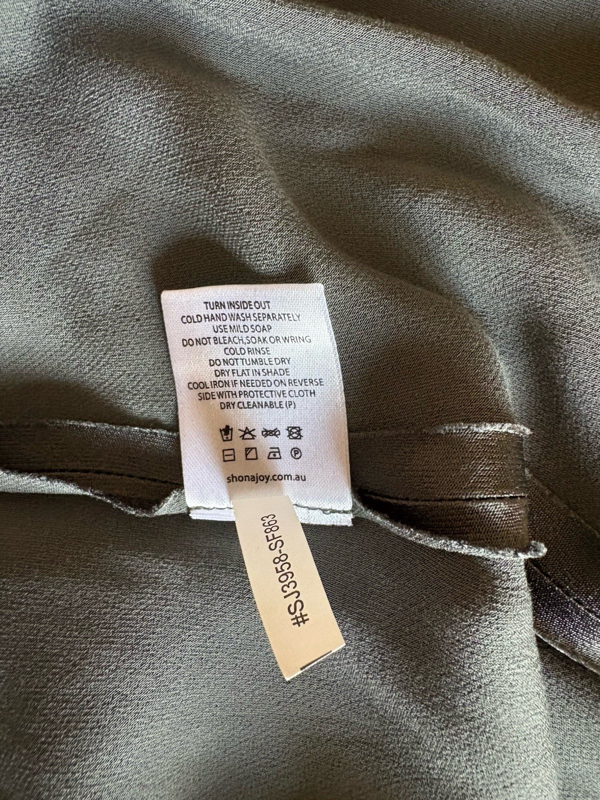 Shona Joy La Lune High Neck Bias Midi Dress Size 6 Sleeveless Olive Green NWT