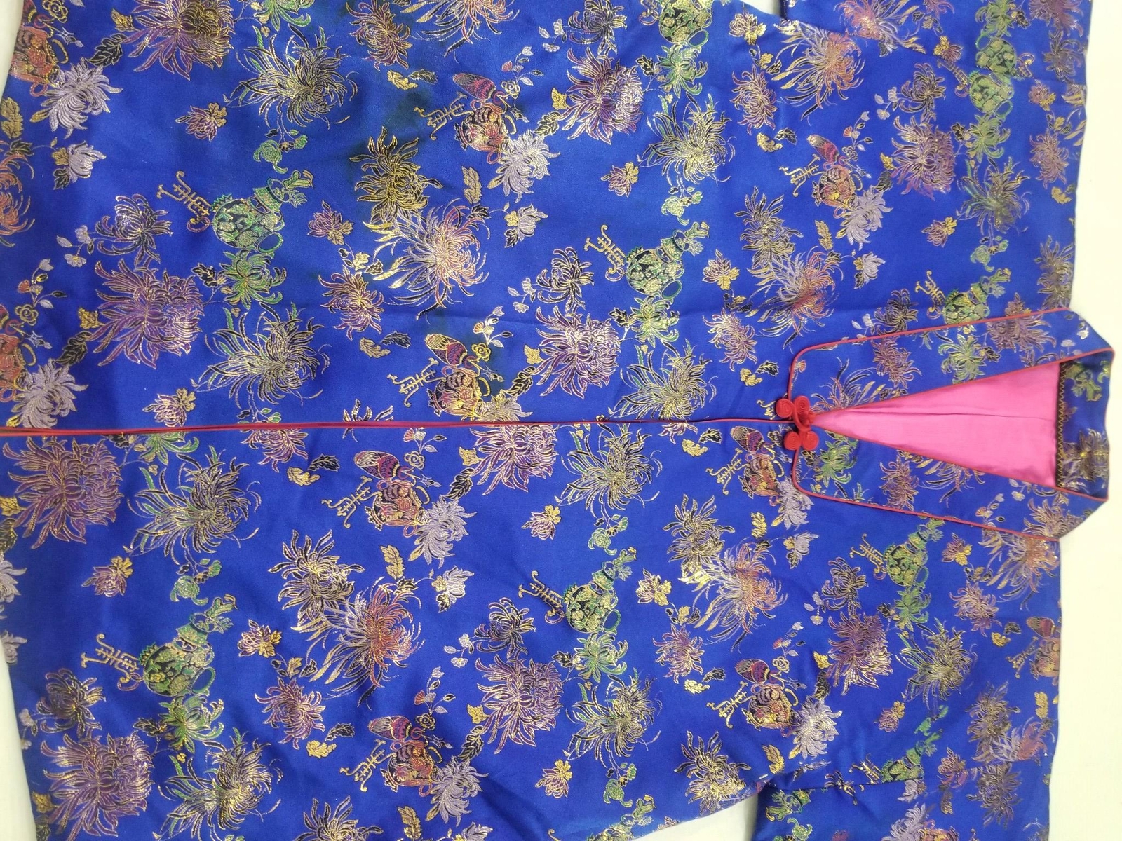 Vintage Traditional Korean Silk Brocade Hanbok Jacket