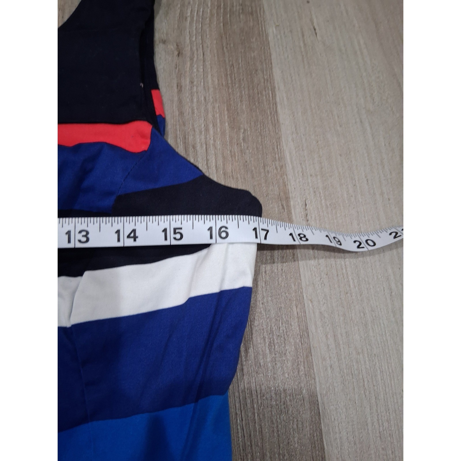Tommy Hilfiger NWT Womens Stripe Sleeveless Fit Flare Dress Blue Red White Sz 10