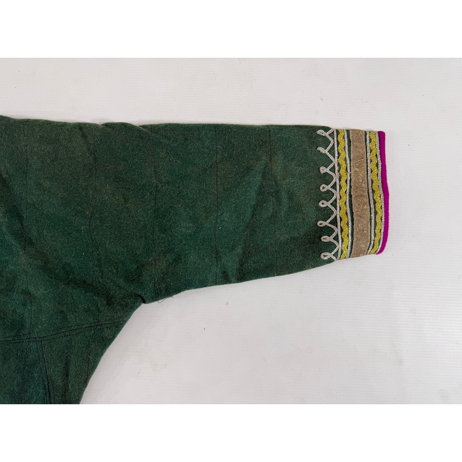 Vintage Afghan Embroidered Tribal Wool Ethnic Chapan