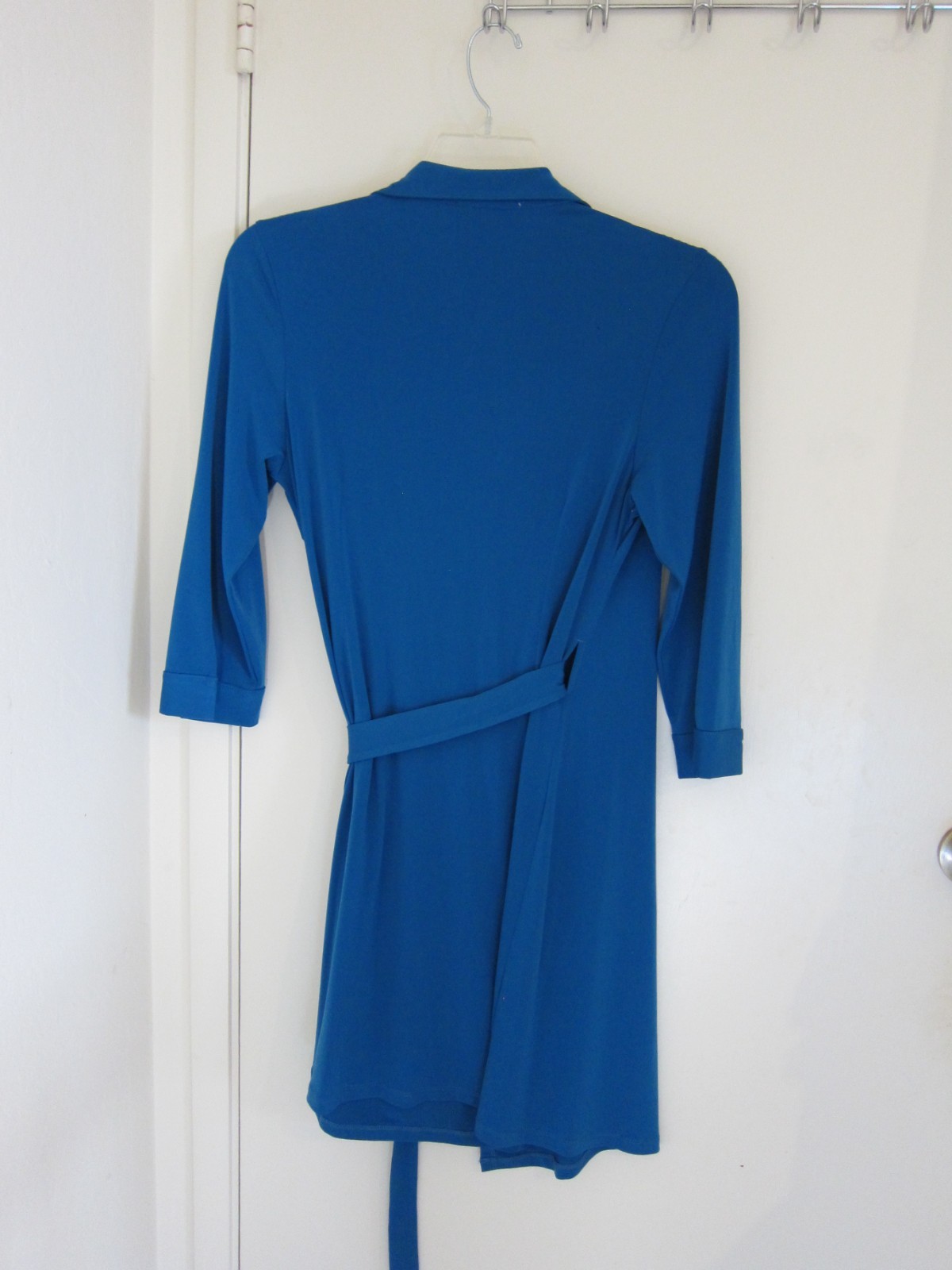 JB BY JULIE BROWN BLUE TEAL DRESS Large NEW