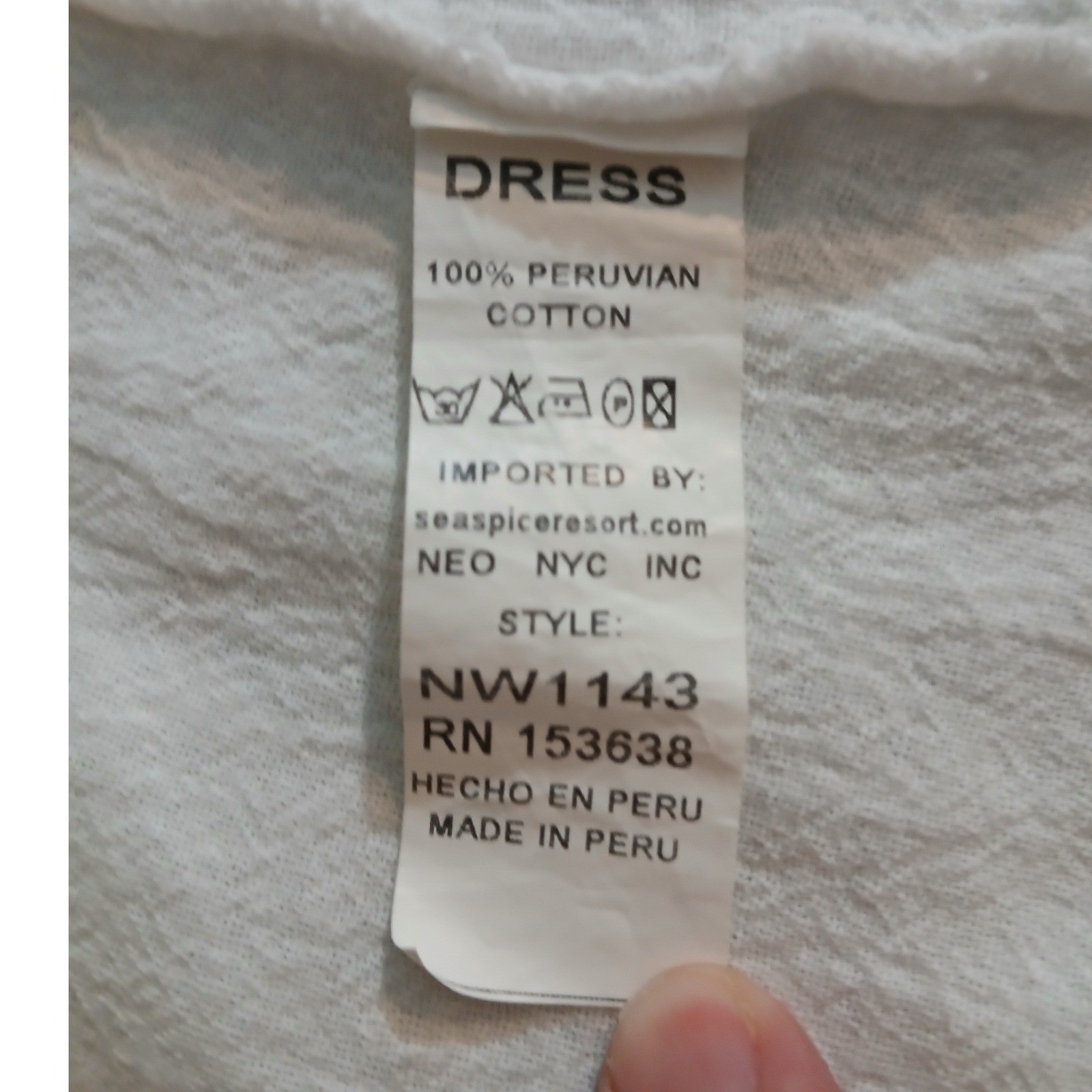Seaspice Resort Wear Small White 100% Peruvian Cotton Halter Split Midi Dress